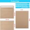 Blank Cards and Envelopes 4x6, 50 Pack Brown Blank Folded Greeting Cards and Envelopes Set with A4 Greeting Card Envelopes for DIY Greeting Cards, Thank You Cards, Invitations in All Occasions
